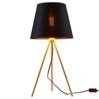 Stolní lampa E27 černá zlatá ELENA Sanico Goldlux