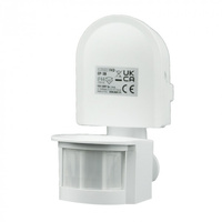 PIR senzor pohybu a soumraku IP44 Povrchová montáž Nastavitelný bílý 12m 180° CP Ecolight