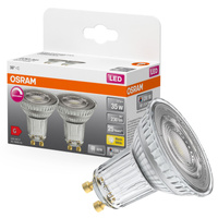 2x LED PAR16 reflektor GU10 3,4W = 35W 230lm 2700K teplý CRI90 36° stmívatelný SUPERSTAR Osram