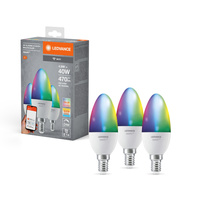 LED žárovka E14 Candle 4,9W = 40W 470lm CCT RGB Stmívatelná SMART+ WiFi Candle Ledvance