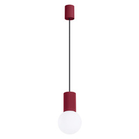 Závěsné svítidlo s převisem G9 Round Maroon Modern Matte Halo Sollux