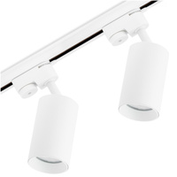 Osvětlovací lišta 1m + 2x reflektor lištový, GU10 Bílá SAGI LUMILED