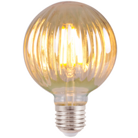 LED žárovka E27 G100 4W 450lm 2700K Teplá bílá GOLDLUX Vintage Jantar Dekor.