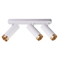 Nástěnné a stropní bodové svítidlo 3x GU10 White Gold FADO Sanico Goldlux