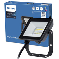 Reflektor LED 20W 1900lm 6500K IP65 černý ProjectLine Philips