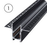 Lištové vodiče 1-fázové LED pro flexibilní systémy lištového osvětlení