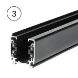 Lištové vodiče 3-fázové pro profesionální systémy lištového LED osvětlení