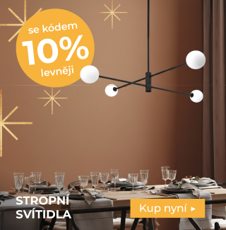 Stropní lampy ve vánoční akci -10 % s kódem DAREK