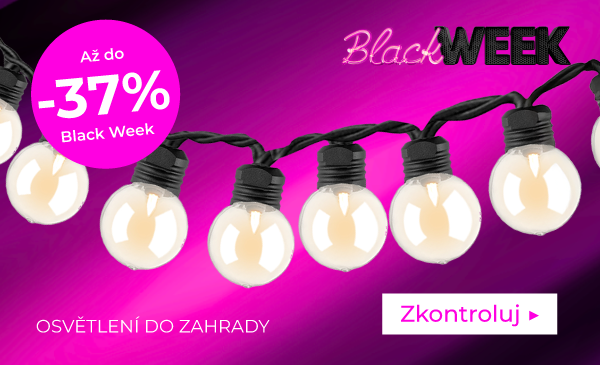 BLACK WEEK osvětlení do zahrady