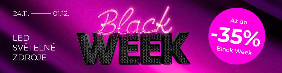 BLACK WEEK s LED žárovkami