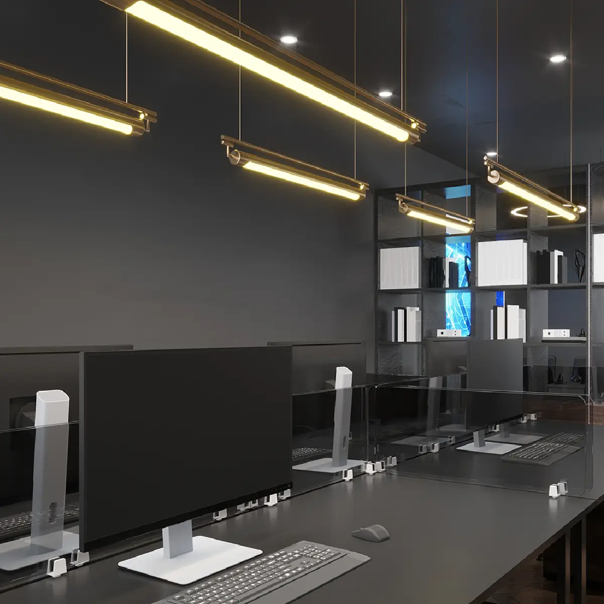 Stropní LED lampa do kanceláře – moderní celkové osvětlení