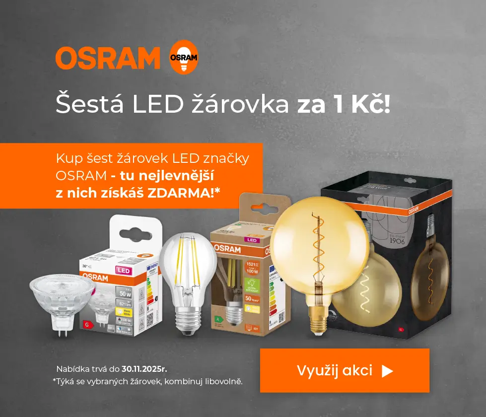 Žárovky Osram 5+1 za 1 Kč