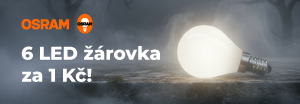 Žárovky Osram 5+1 za 1 Kč