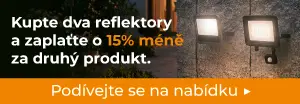 Druhý LED reflektor o 15 % levněji