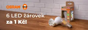 Žárovky Osram 5+1 za 1 Kč