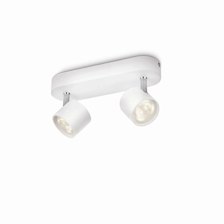 LED STAR stropní svítidlo 2x 4,5W 2700K stmívatelné reflektorové svítidlo pohyblivé bílé PHILIPS