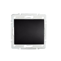 Spínač NO pro zvonek 10A Square Black LOGI Kanlux