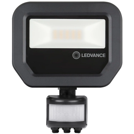 LED reflektor 10W 1100lm 3000K IP65 černý se senzorem pohybu a soumraku LEDVANCE Floodlight