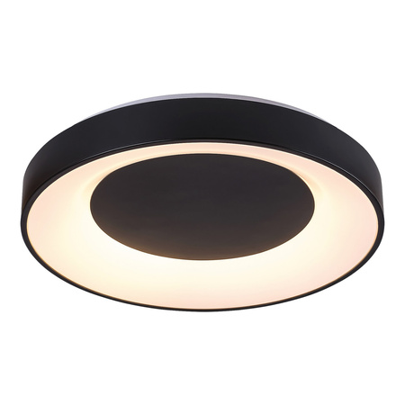 Plafond LED stropní světlo pro povrchovou montáž 38W 3200lm 3000-6500K CCT stmívatelný pilotní časovač černý minimalistický strop Rabalux