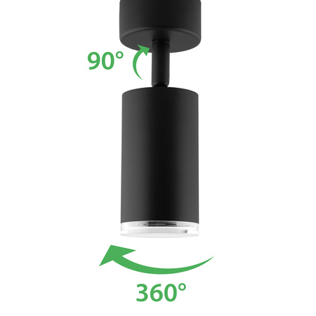 Nástěnné svítidlo LED Spot GU10 IP44 ADERO Black Lumiled Wall lamp