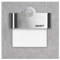LED schodišťové svítidlo 2.4W 4000K 230V IP20 Inox TANGO se snímačem pohybu Skoff