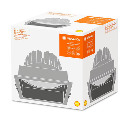 LED panelové bodové svítidlo 8W 650lm CCT Mesh White Darklight Ledvance