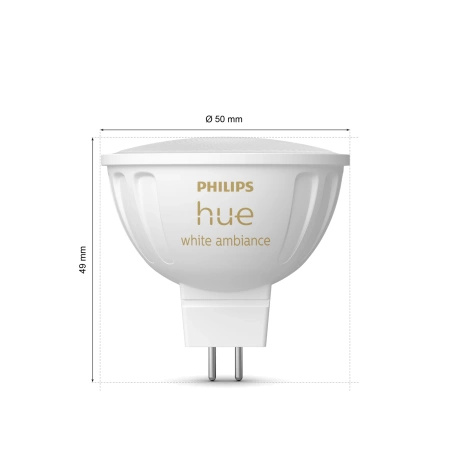 LED MR16 5,1W CCT PHILIPS HUE White Ambiance Bluetooth Zigbee žárovka