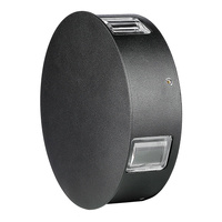 LED nástěnné svítidlo 4W 4000K IP65 4-Light Black Round VT-706 V-TAC