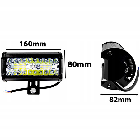 Pracovní svítilna 120W LED halogenový světlomet 40 diod 10-30V DC Off-road IP67