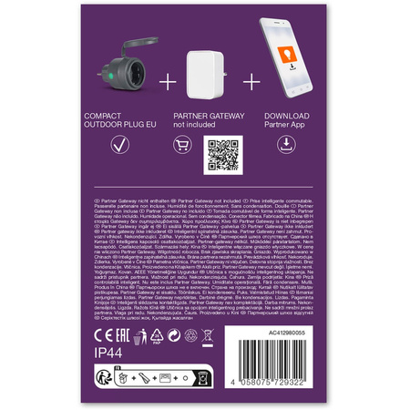 Inteligentní venkovní napájecí zásuvka EU 230V 3680W 16A LEDVANCE SMART+ ZigBee