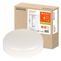 Plafond LED stropní svítidlo 10W 1050lm 4000K neutrální se soumrakovým senzorem pohybu povrchová montáž bílá 20cm povrch Ledvance