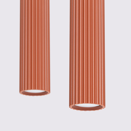 Stropní závěsné svítidlo Overhang Tuba Spot 2x GU10 Ochre Red Carbon Deep Space SL.1631 Sollux