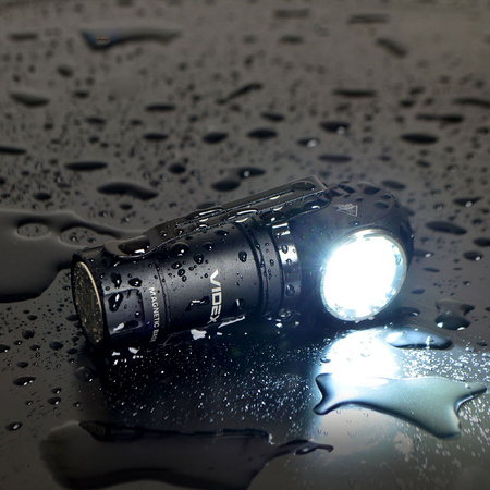 LED dobíjecí vodotěsná čelová svítilna 10W 600lm 5700K A055H VIDEX