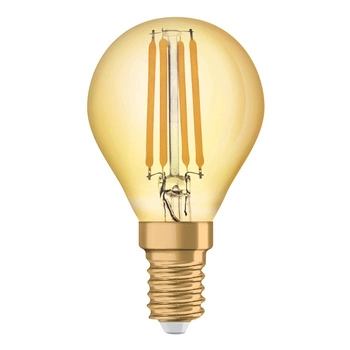 LED žárovka E14 P40 4W = 35W 410lm 2400K Teplá bílá 300° Filament OSRAM Vintage 1906