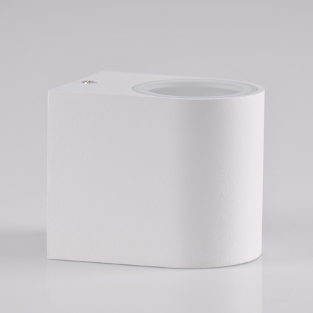 Venkovní zahradní nástěnné svítidlo s LED 1x GU10 BOSTON GOLDLUX (Polux) ALUMINIUM White oválné