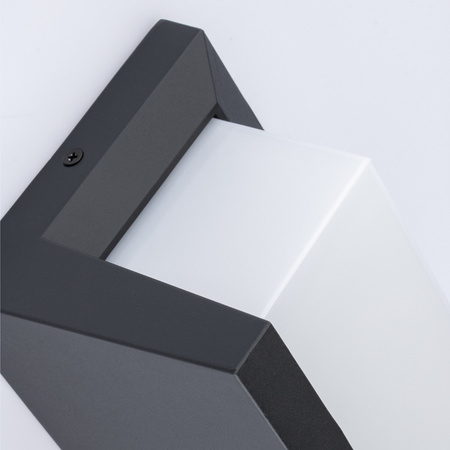 Zahradní nástěnné svítidlo Elevation E27 CETUS BLACK Obdélníkové