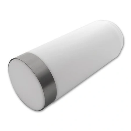 Zahradní stojací venkovní lampa LED E27 s pohybovým a soumrakovým senzorem stříbrná IP44 Manila 45 cm Masterled