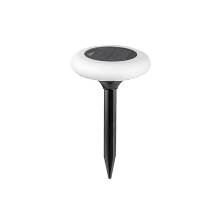 HAITI solární LED zahradní lampa 0.6W 3000K RGB IP65 černá a bílá RABALUX