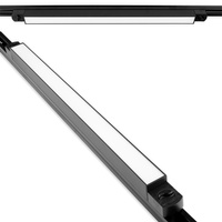 Sada osvětlovacích kolejnic 1m kolejnice + LED kolejnicová lampa 30W 4000K Černá
