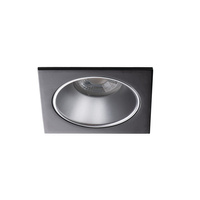Podhledové svítidlo GLOZO DSL GU10/GU5,3 Square Black/Silver KANLUX pro vestavbu do podhledu