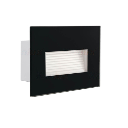 GLASI LED venkovní fasádní zahradní lampa 3W 4000K IP44 zapuštěná černá Kanlux