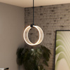Dekorativní stropní závěsné světlo LED 8W 370lm 3000K - 4200K - 6500 K CCT Overhang Black Decor Ledvance