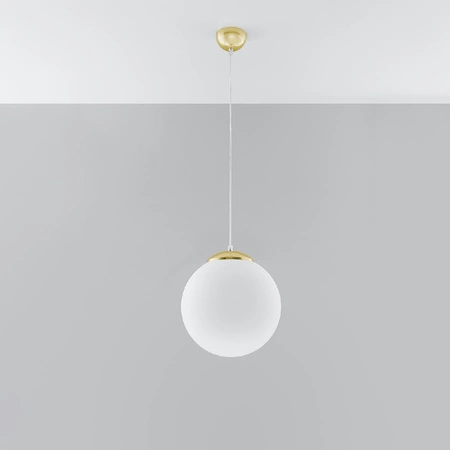LED závěsné stropní svítidlo UGO E27 Hanging Sphere 30cm White Gold SOLLUX
