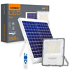 Solární Reflektor Lampa 56x LED 100W 2800lm 5000K IP65 VIDEX soumrakový senzor s dálkovým ovládáním