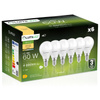6x LED žárovka E14 Ball P45 8W = 60W 880lm 3000K Warm 180° LUMILED