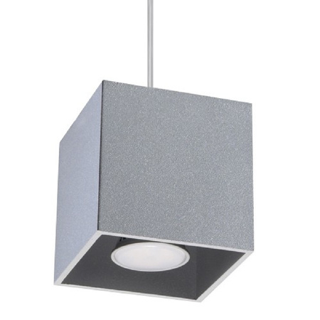 LED QUAD GU10 závěsné stropní svítidlo šedé SOLLUX