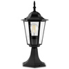 Venkovní zahradní lampa E27, LED sloupek lucerna 40cm Černá BELLIS LUMILED