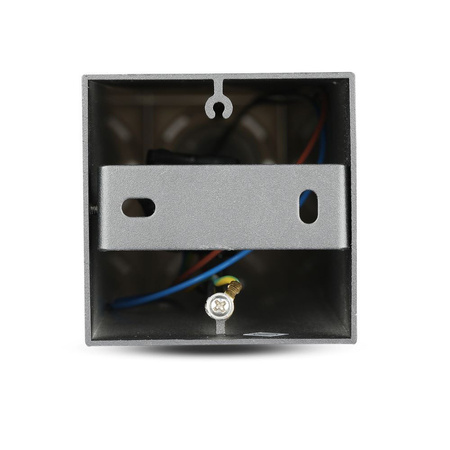 Stožár zahradní lampy GU10 IP54 80CM čtvercový matný černý VT-7615 V-TAC