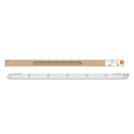Hermetické LED svítidlo odolné proti plameni 46W 6400lm 4000K Neutral IP65 IK08 Grey Dampproof Ledvance