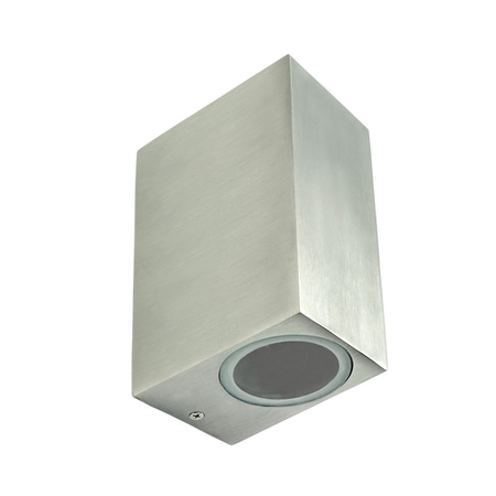 Nahoru a dolů LED zahradní nástěnné svítidlo 2xGU10 BOSTON GOLDLUX (Polux) RECTANGULAR SATIN